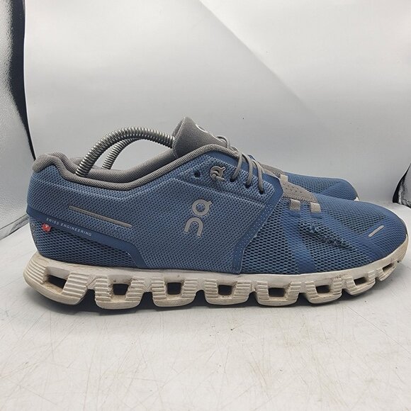 On Cloud 5 Mens 10.5 Blue Stellar Eclipse Athletic Shoes Running Walking Comfort - Picture 14 of 14